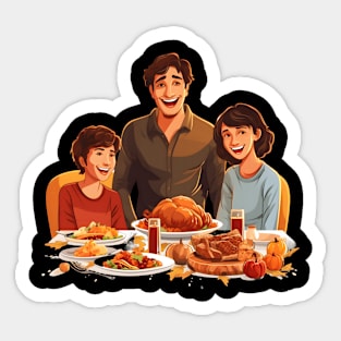 Family Thanksgiving Sticker